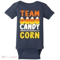 Team Candy Corn Funny Halloween Scary Lazy Costume Baby Bodysuit thumb 0