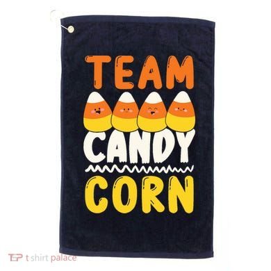 Team Candy Corn Funny Halloween Scary Lazy Costume Golf Towel