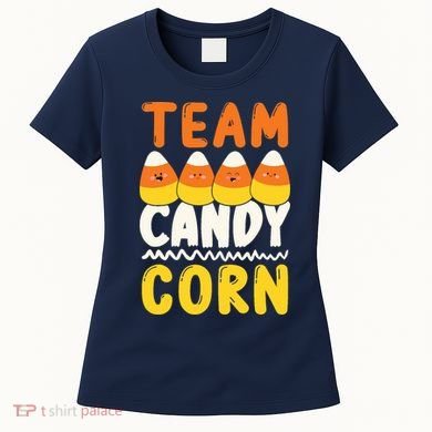 Team Candy Corn Funny Halloween Scary Lazy Costume Women's T-Shirt