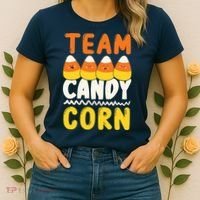 Team Candy Corn Funny Halloween Scary Lazy Costume Women's T-Shirt thumb 2