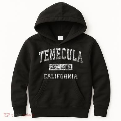 Temecula California Ca Vintage Established Kids Hoodie