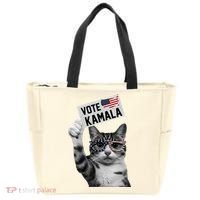 This Childless Cat Lady Is Voting Kamala 2024 Tote Bag thumb 0