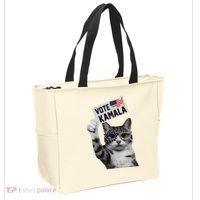 This Childless Cat Lady Is Voting Kamala 2024 Tote Bag thumb 2