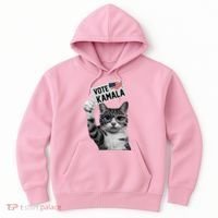 This Childless Cat Lady Is Voting Kamala 2024 Hoodie thumb 0