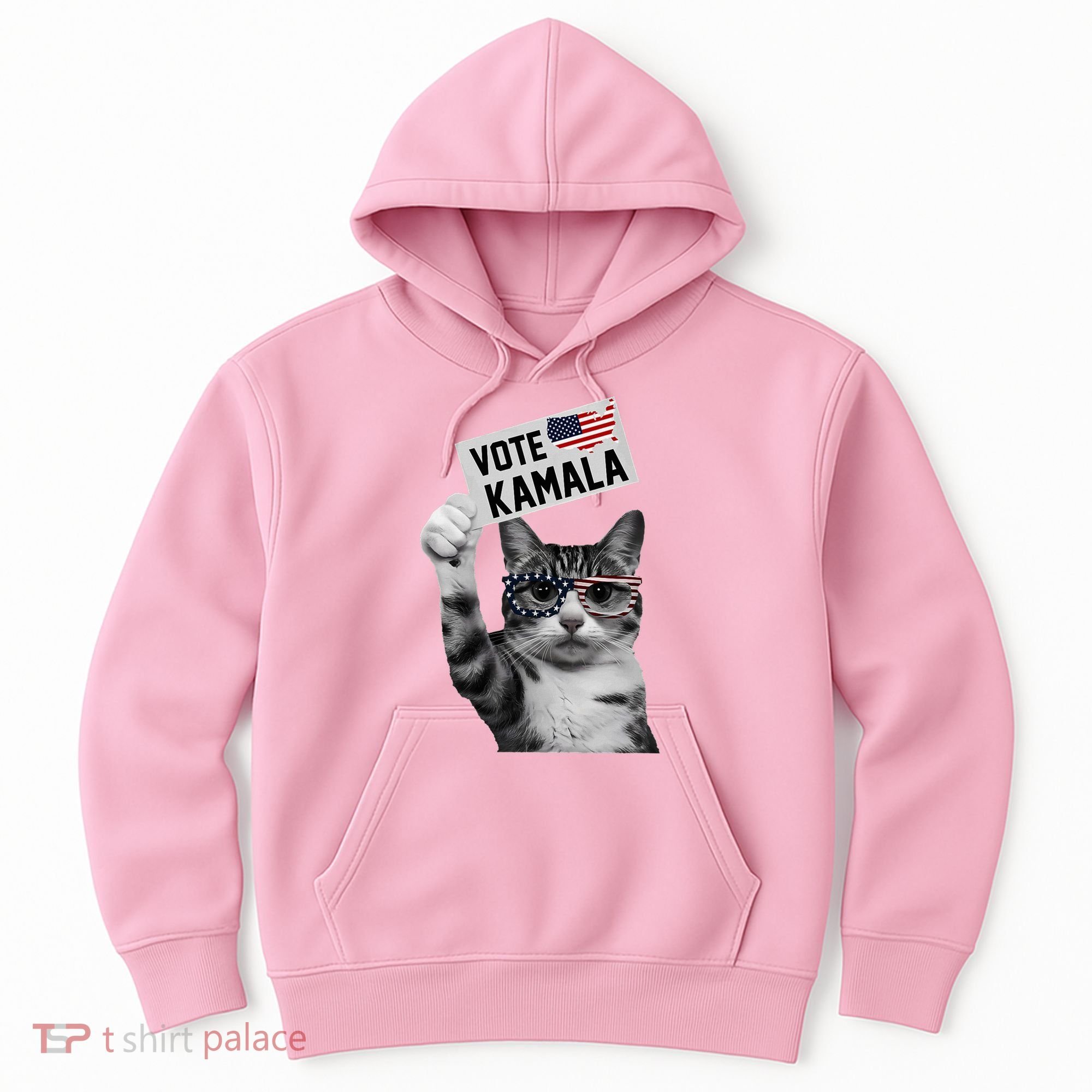 This Childless Cat Lady Is Voting Kamala 2024 Hoodie