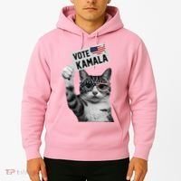 This Childless Cat Lady Is Voting Kamala 2024 Hoodie thumb 2