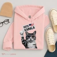This Childless Cat Lady Is Voting Kamala 2024 Hoodie thumb 4