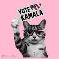 This Childless Cat Lady Is Voting Kamala 2024 Long Sleeve Shirt thumb 2