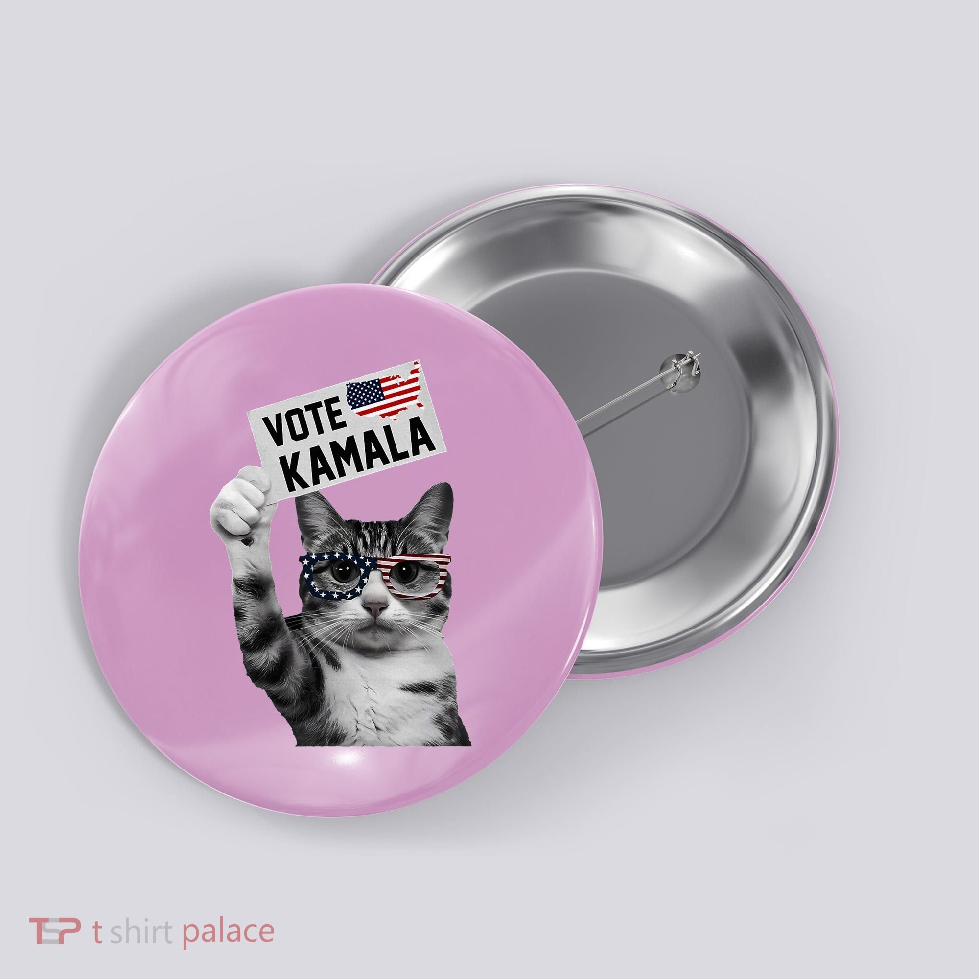 This Childless Cat Lady Is Voting Kamala 2024 Button