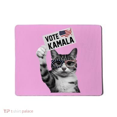 This Childless Cat Lady Is Voting Kamala 2024 Mousepad
