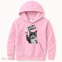 This Childless Cat Lady Is Voting Kamala 2024 Kids Hoodie thumb 0