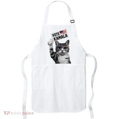 This Childless Cat Lady Is Voting Kamala 2024 Apron