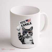 This Childless Cat Lady Is Voting Kamala 2024 Coffee Mug thumb 1
