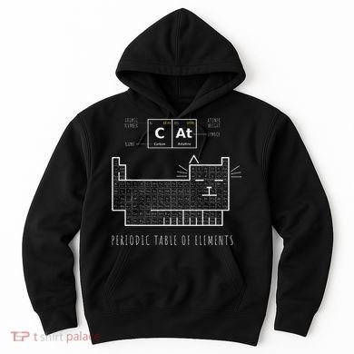 The Chemistry Cat Periodic Table Of Elements Hoodie