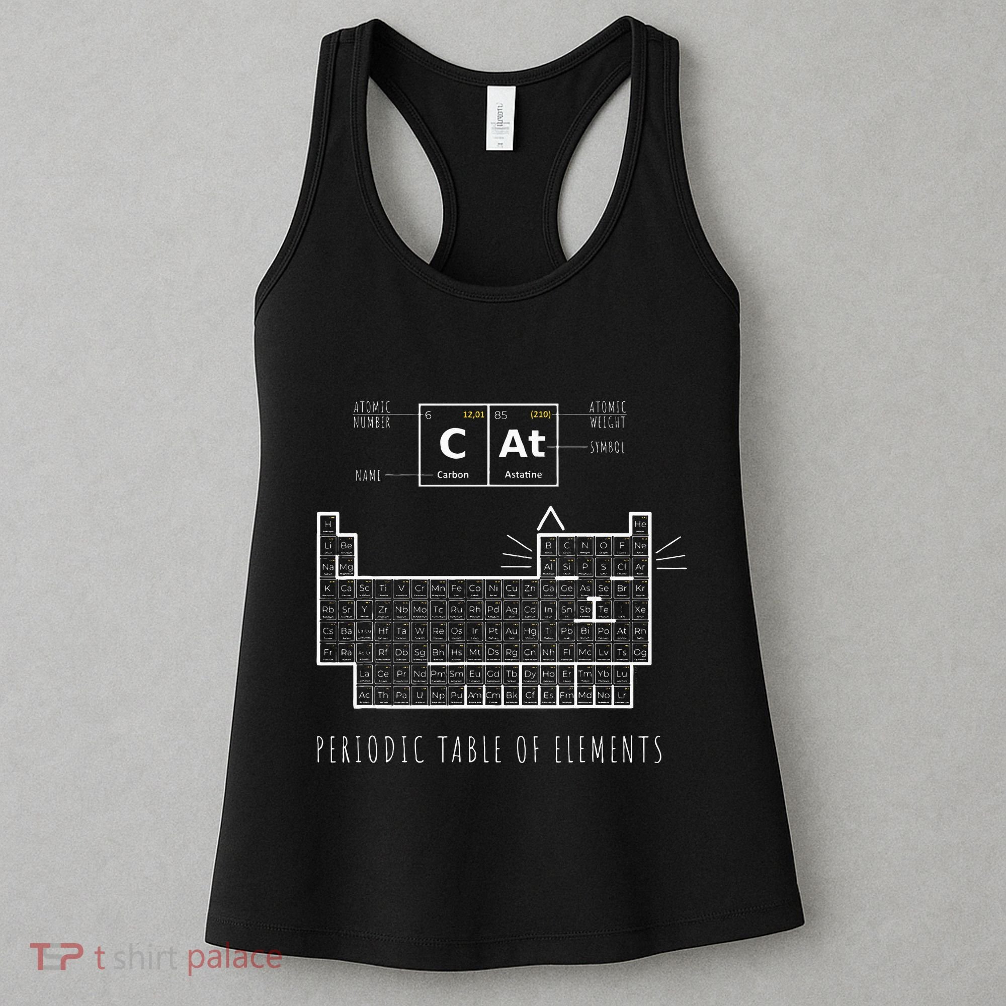 The Chemistry Cat Periodic Table Of Elements Women's Tank Top