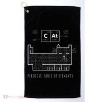 The Chemistry Cat Periodic Table Of Elements Golf Towel thumb 0