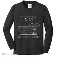 The Chemistry Cat Periodic Table Of Elements Kids Long Sleeve Shirt thumb 0