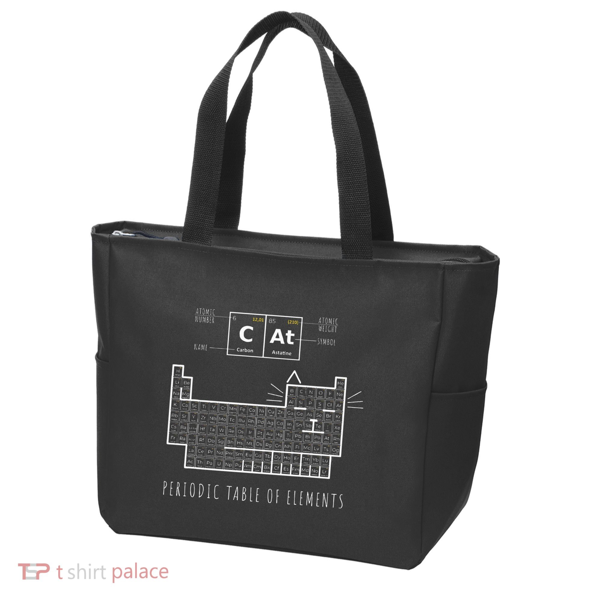 The Chemistry Cat Periodic Table Of Elements Tote Bag