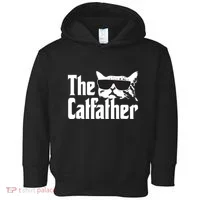The Catfather Cat Daddy Funny Gift Toddler Hoodie thumb 0
