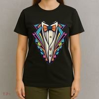 Tuxedo Costume Cute Colorful Tux. T-Shirt thumb 4