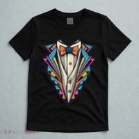 Tuxedo Costume Cute Colorful Tux. T-Shirt thumb 5