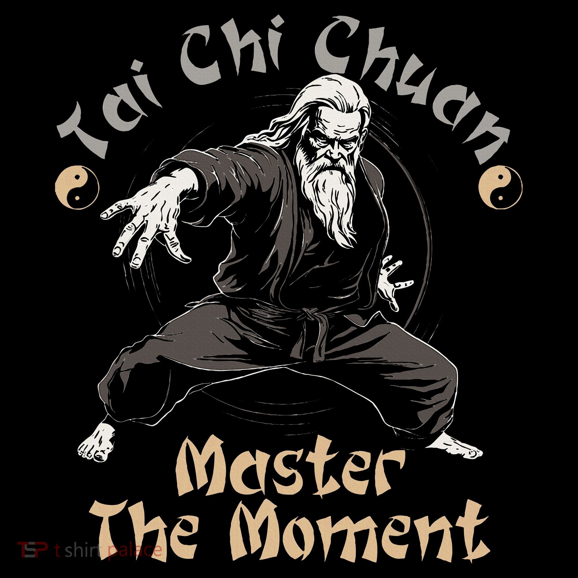 Tai Chi Chuan Master The Moment Taijiquan Tai Chi Chuan Stripe Pom Pom Beanie