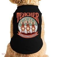 Teacher Christmas Crew Holiday Doggie Tank thumb 0
