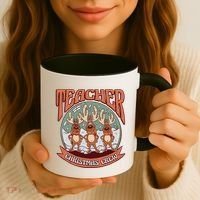 Teacher Christmas Crew Holiday Coffee Mug thumb 3