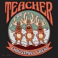 Teacher Christmas Crew Holiday Beanie thumb 2