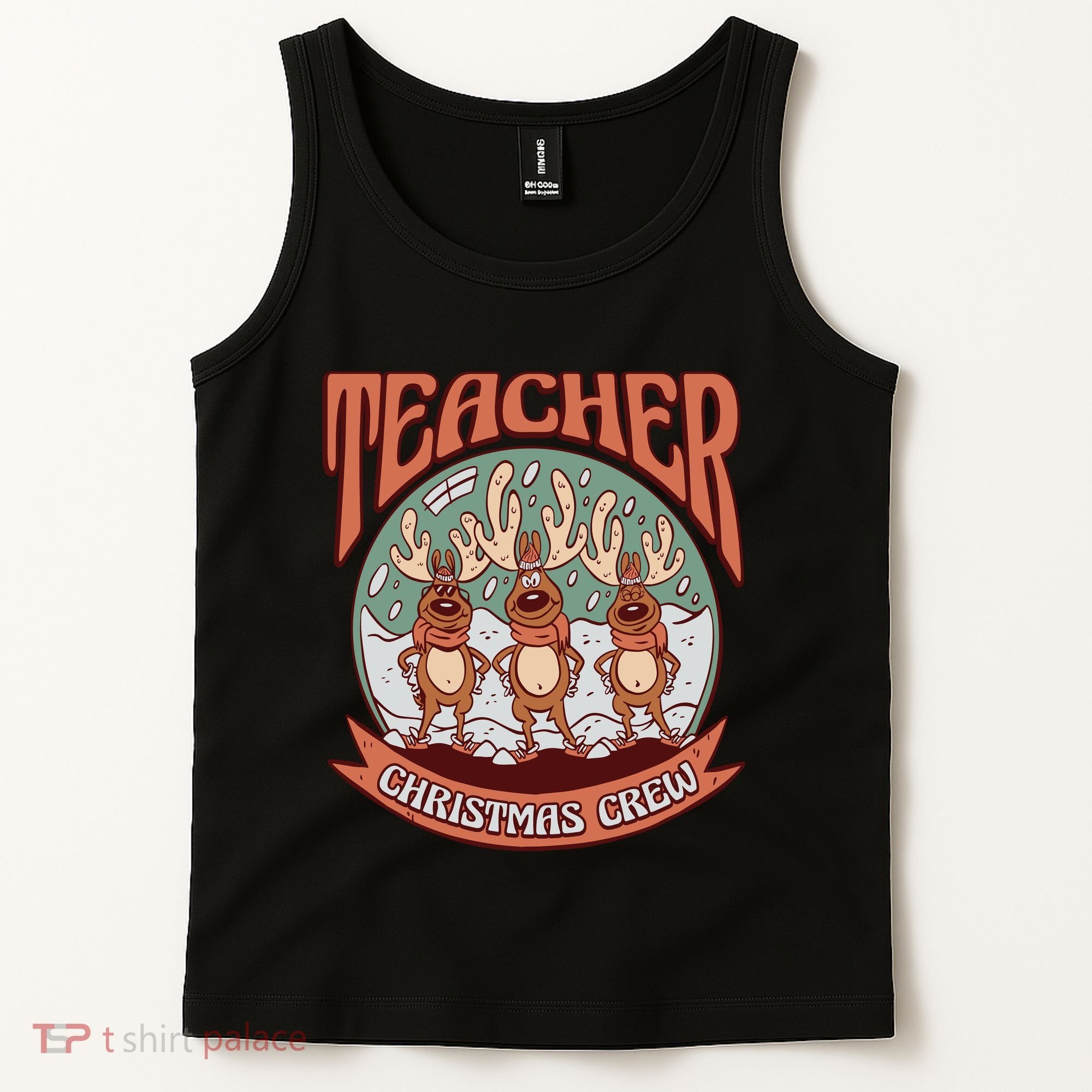 Teacher Christmas Crew Holiday Tank Top