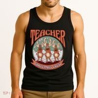 Teacher Christmas Crew Holiday Tank Top thumb 3