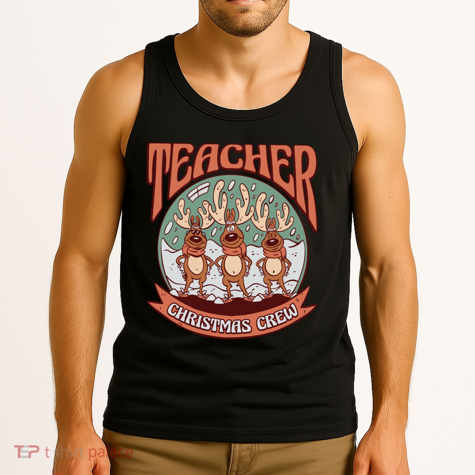 Teacher Christmas Crew Holiday Tank Top