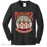 Teacher Christmas Crew Holiday Kids Long Sleeve Shirt thumb 0