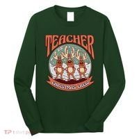 Teacher Christmas Crew Holiday Long Sleeve Shirt thumb 0