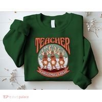 Teacher Christmas Crew Holiday Sweatshirt thumb 2