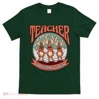 Teacher Christmas Crew Holiday T-Shirt thumb 0