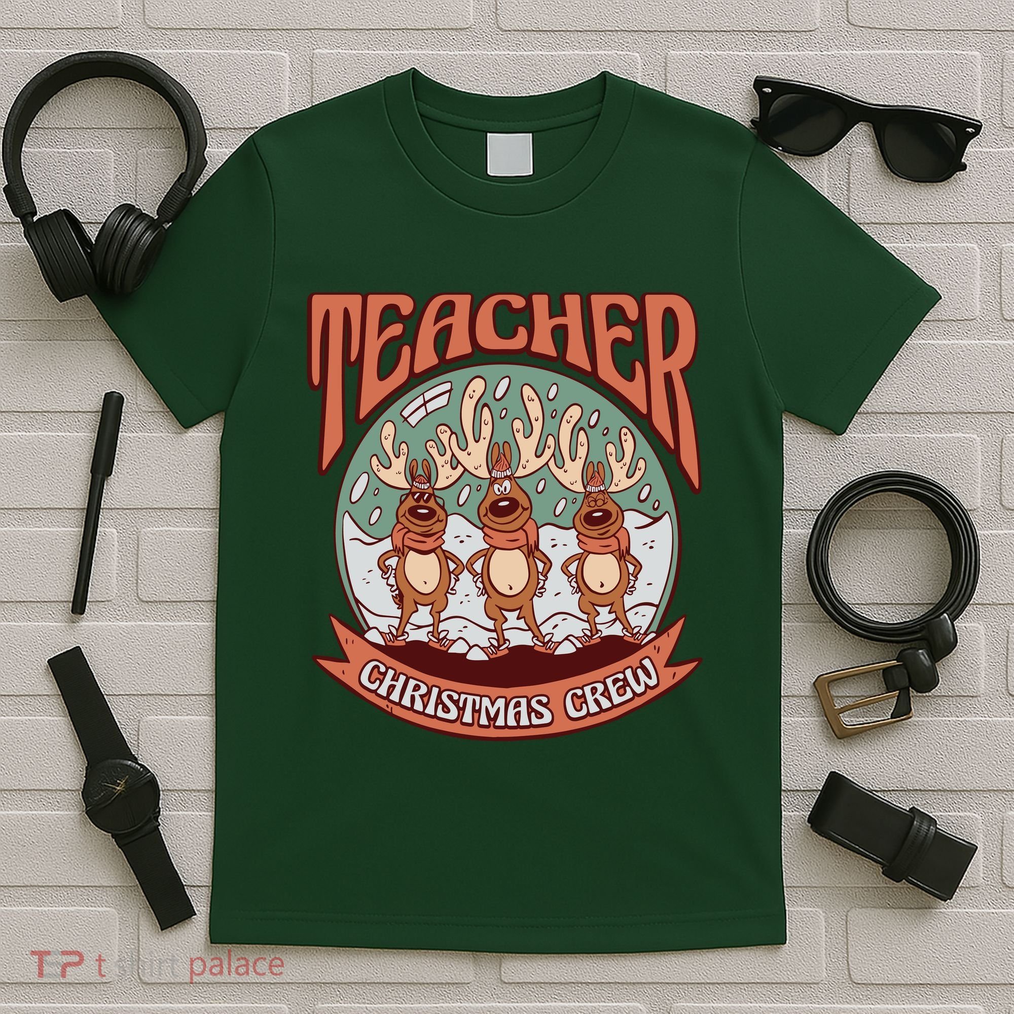 Teacher Christmas Crew Holiday T-Shirt