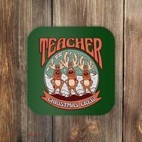 Teacher Christmas Crew Holiday Coaster thumb 0