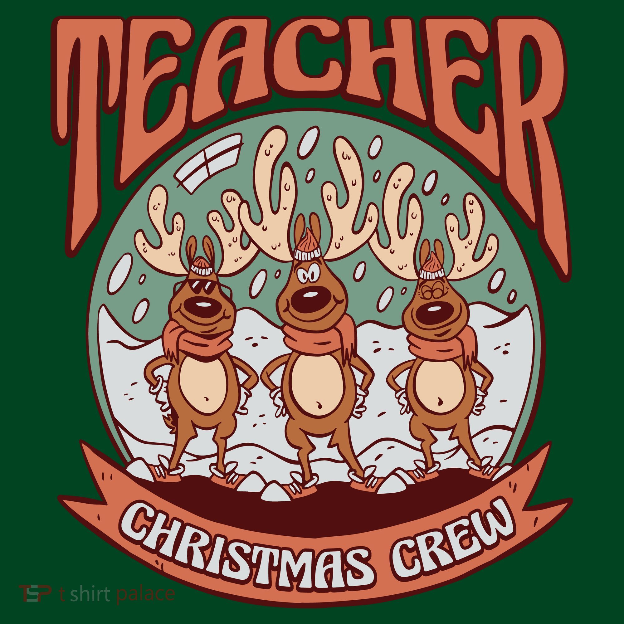 Teacher Christmas Crew Holiday Mousepad