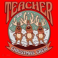 Teacher Christmas Crew Holiday Santa Hat thumb 1