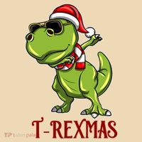 Trex Christmas Dino Tote Bag thumb 4