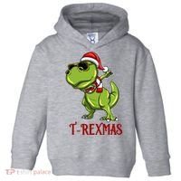 Trex Christmas Dino Toddler Hoodie thumb 0