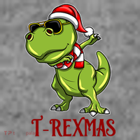 Trex Christmas Dino Toddler Hoodie thumb 2