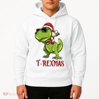 Trex Christmas Dino Hoodie thumb 2
