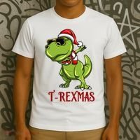 Trex Christmas Dino T-Shirt thumb 3