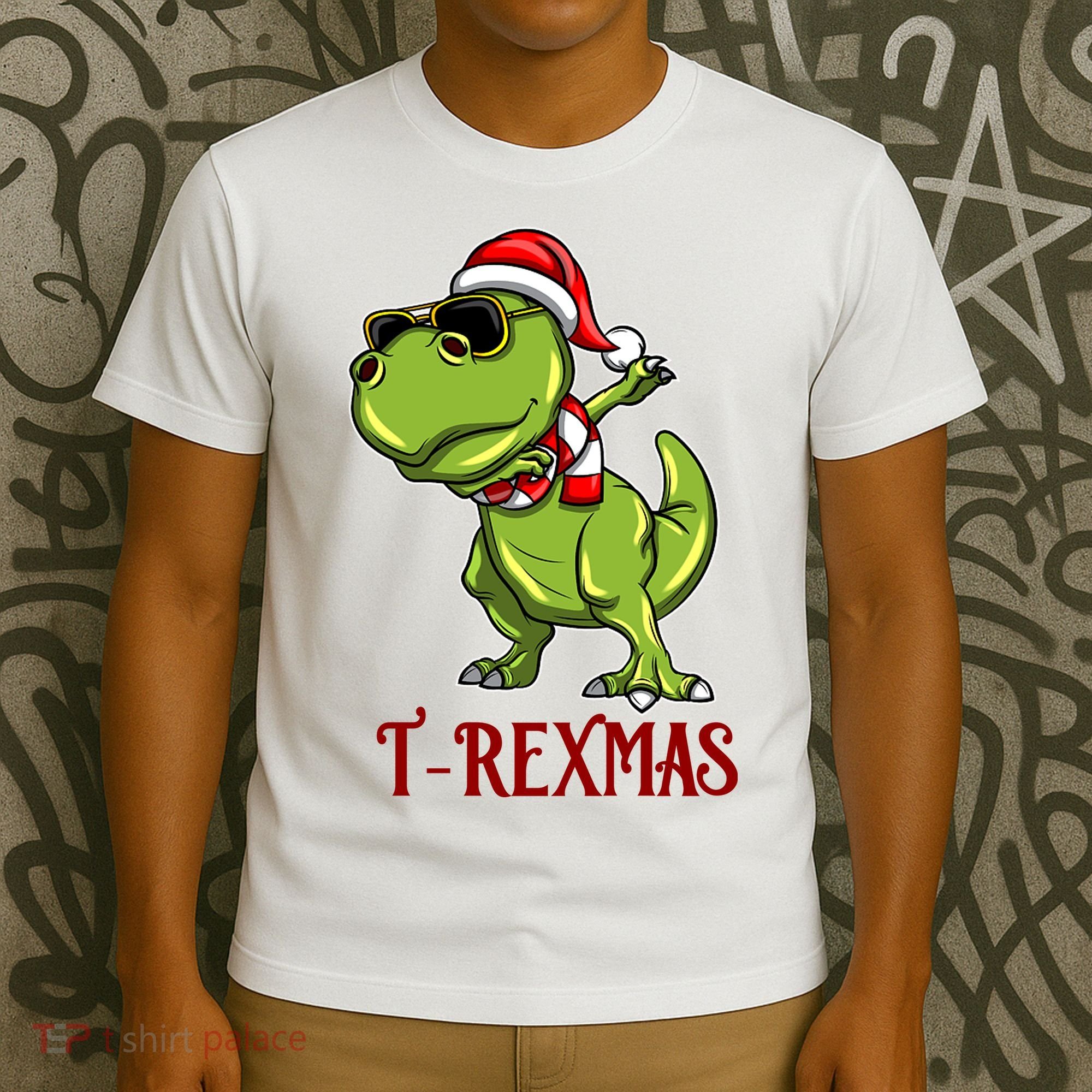 Trex Christmas Dino T-Shirt