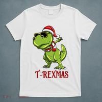 Trex Christmas Dino T-Shirt thumb 5