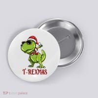 Trex Christmas Dino Button thumb 0