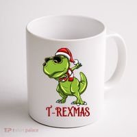 Trex Christmas Dino Coffee Mug thumb 1