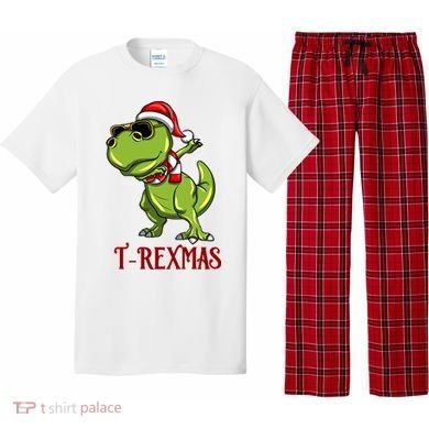 Trex Christmas Dino Pajama Set